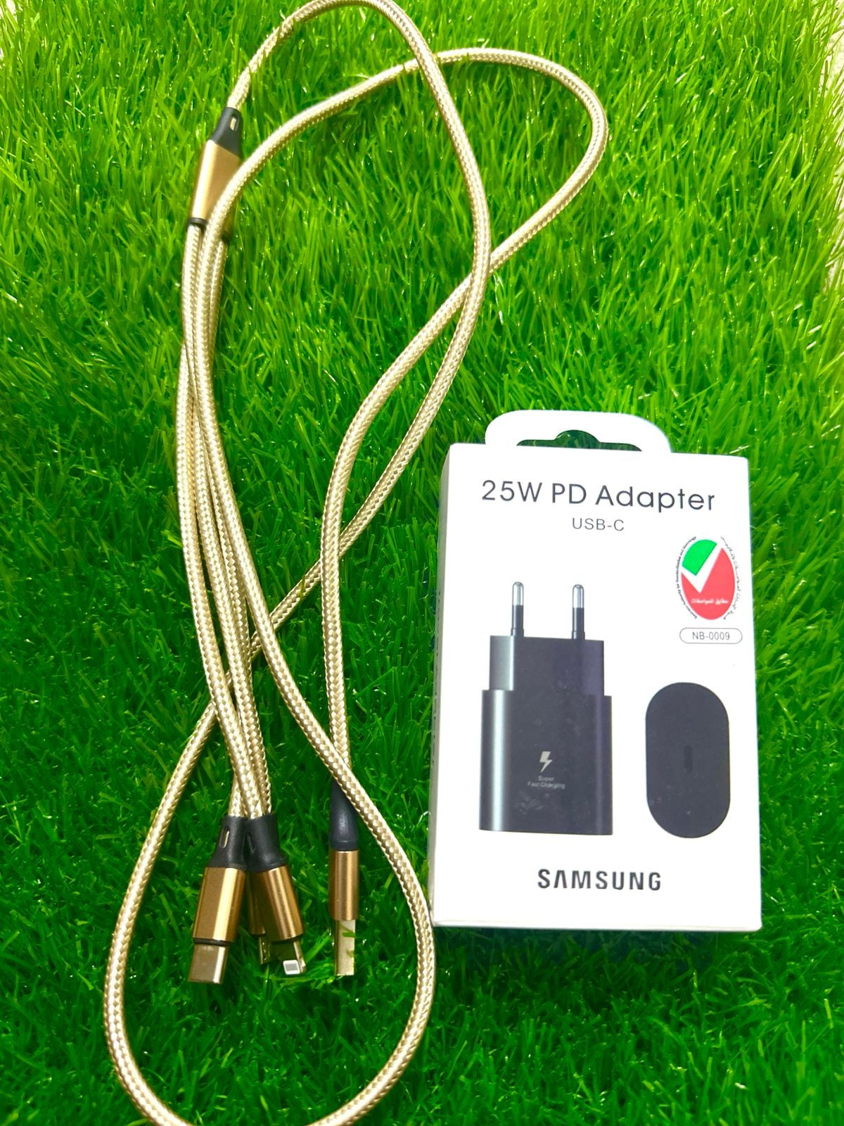 3 in 1 Charging + 25W charging adapter available 50% Discount