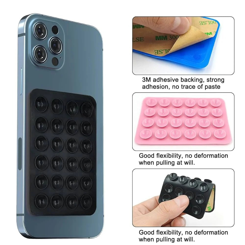Silicone Suction Cup Phone Holder,2 Silicone Suction Pad  Buy 1 get 1 free
