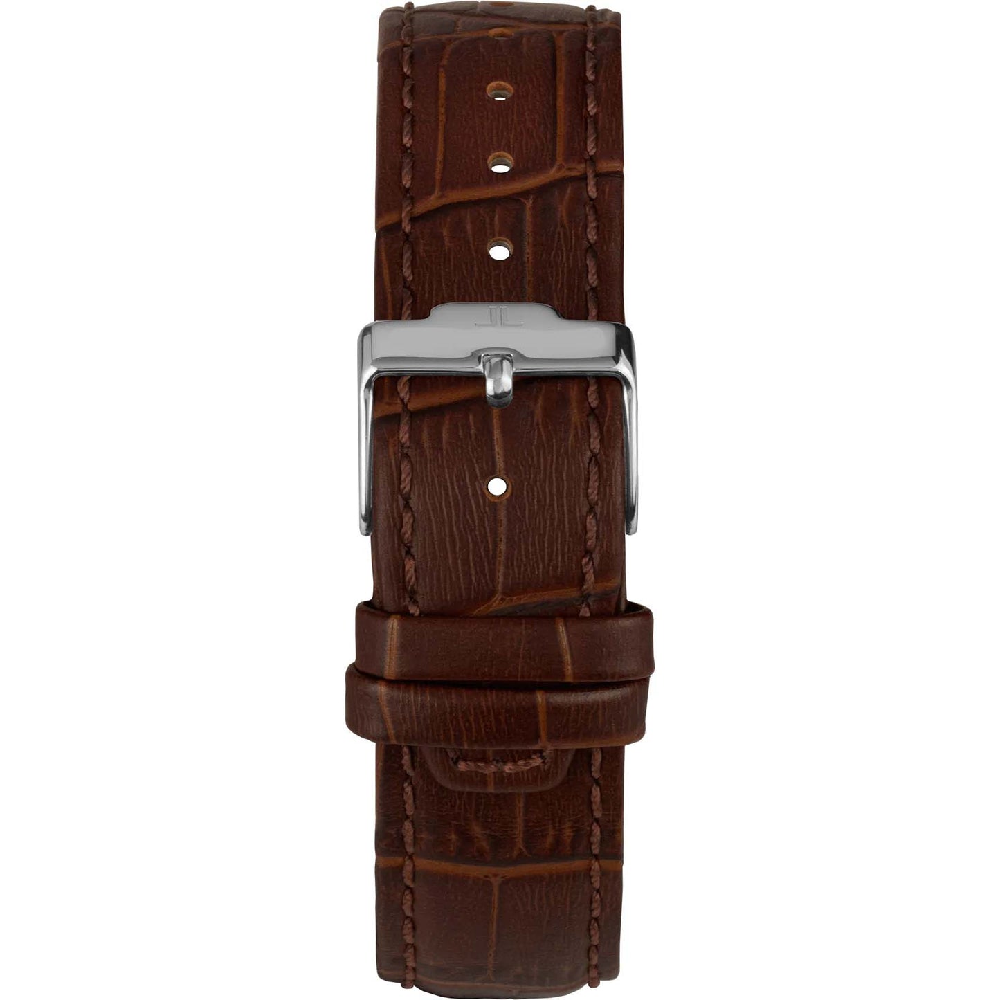 J. Leman Chronograph Luxury Leather Strap Stainless Steel Watch