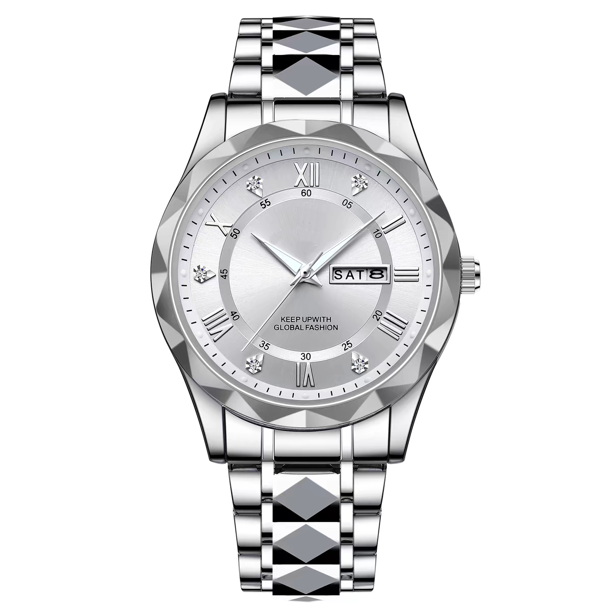 Branded Stainless Steel Business Quartz Watch